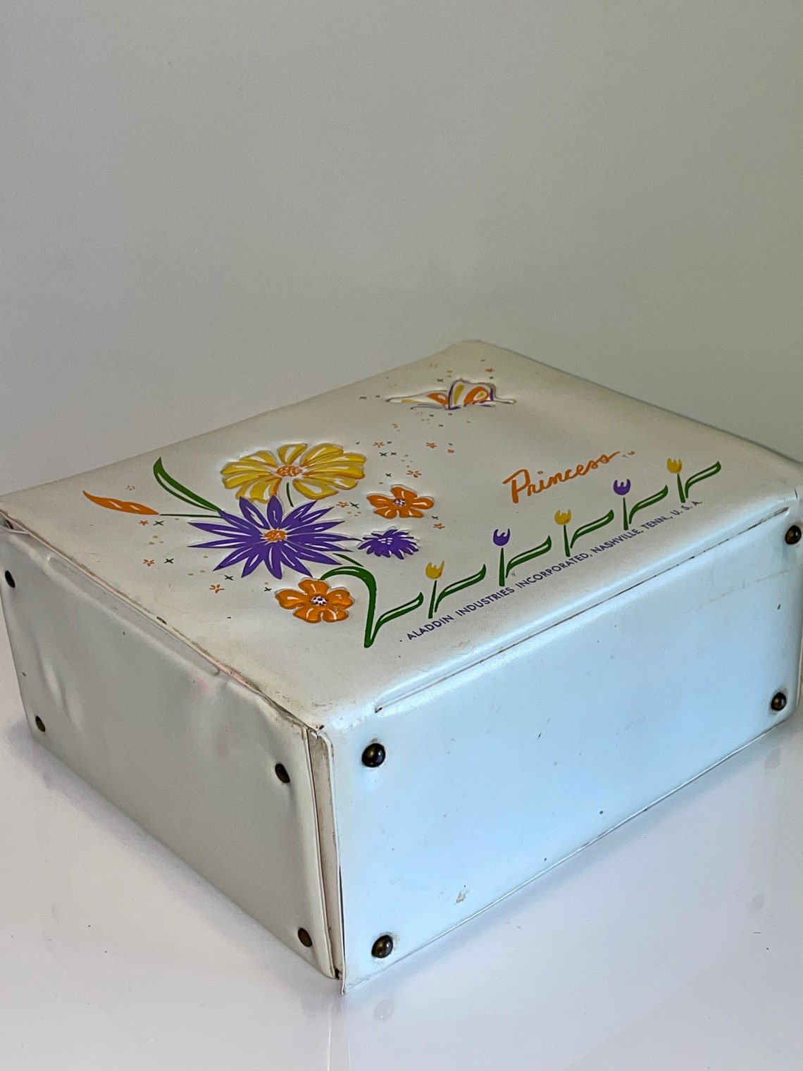 Vintage Aladdin Brand Princess Vinyl Lunch Box Etsy