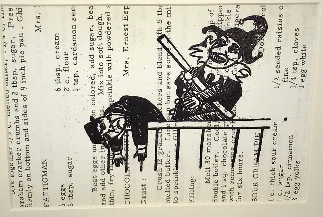 Archival Matted Art Print of Original Mean Clowns Punch N Judy Etsy