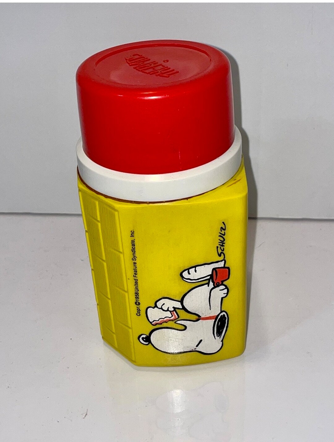 Bouteille Thermos vintage Snoopy à New-York Peanuts verre isotherme 0,5 L