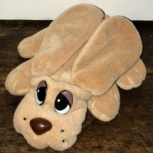 vintage 1995 Lewis Galoob newborn brown long eared Pound Puppies plush toy dog