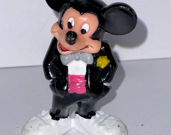 vintage applause PVC Walt Disney Mickey Mouse in tuxedo figure