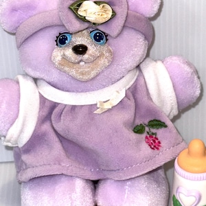 vintage 1999 Fisher Price Briarberry Bears newborn baby Kristin 6” plush bear