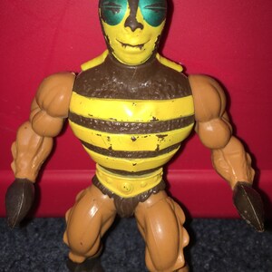 vintage 1981 MOTU Mattel He Man Heman buzz off action figure