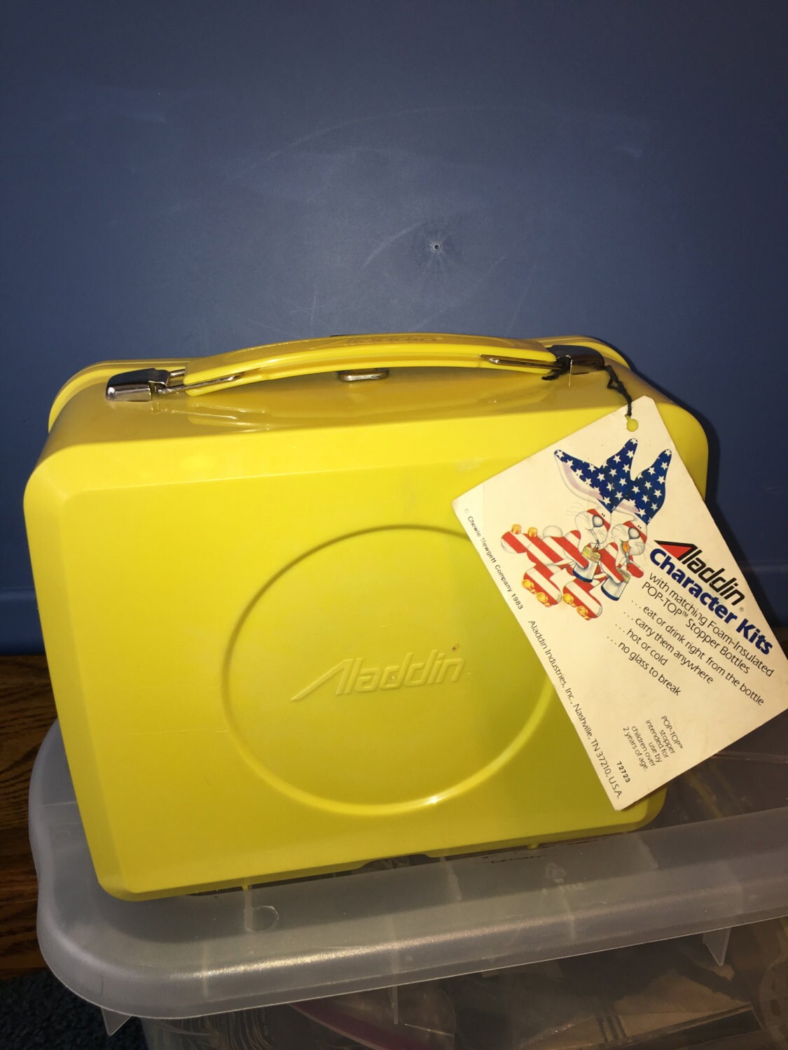Vintage 1983 Aladdin Midway Pac Man Video Game Plastic Lunch Box