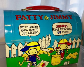 1976 Vintage Sanrio Japanese P&J Patty and Jimmy Hello Kitty Metal