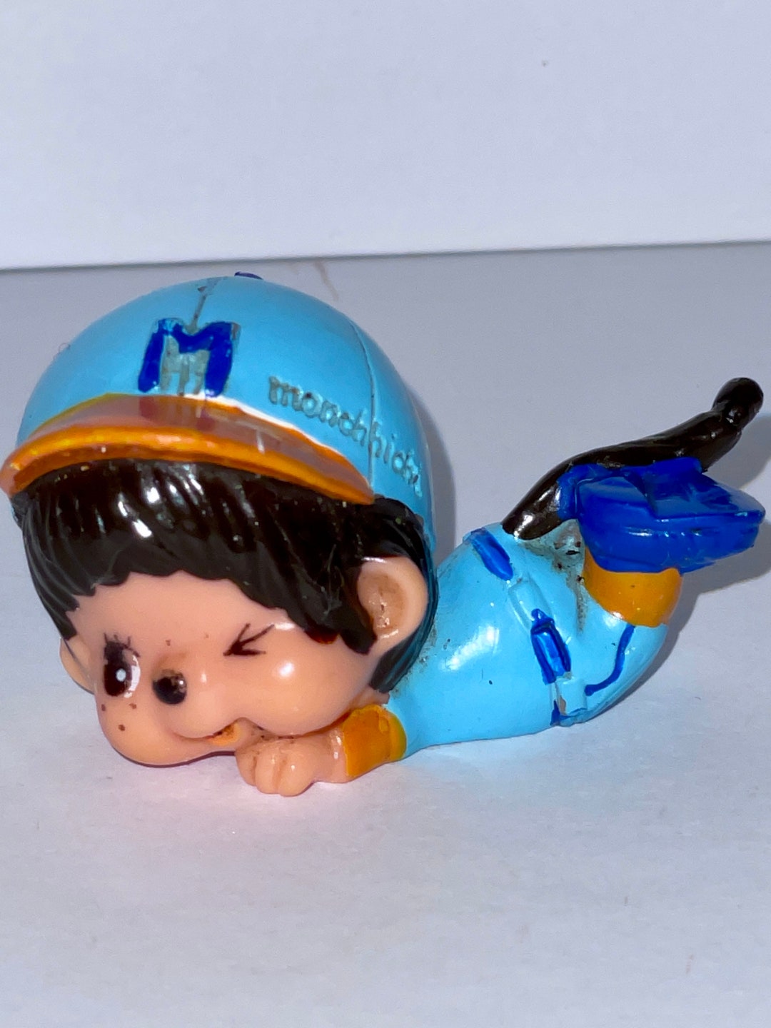Vintage Original Sekiguchi Monchhichi Monkey Baseball Player Sliding ...