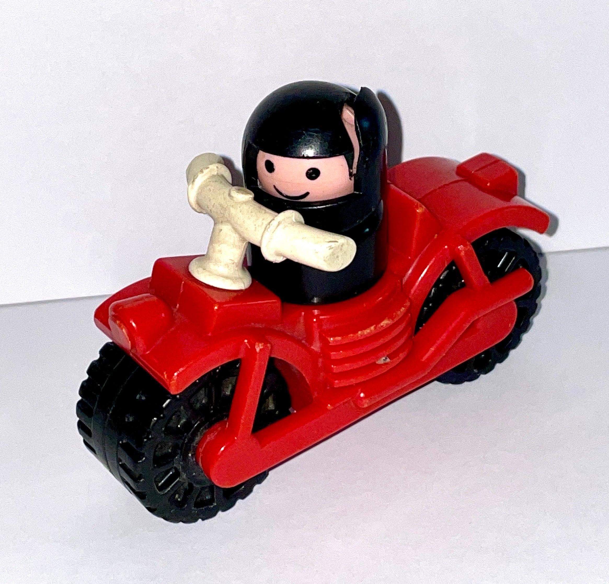 Fisher Price Little People FP LP Motorcycle With Crashed