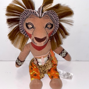 Vintage Disney lion king plush from broadway show