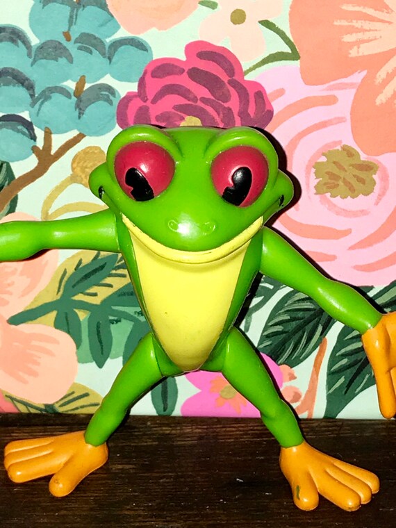 Vintage 2000 Rainforest Cafe Cha! Cha! Frog Wild Bunch Animal Pvc