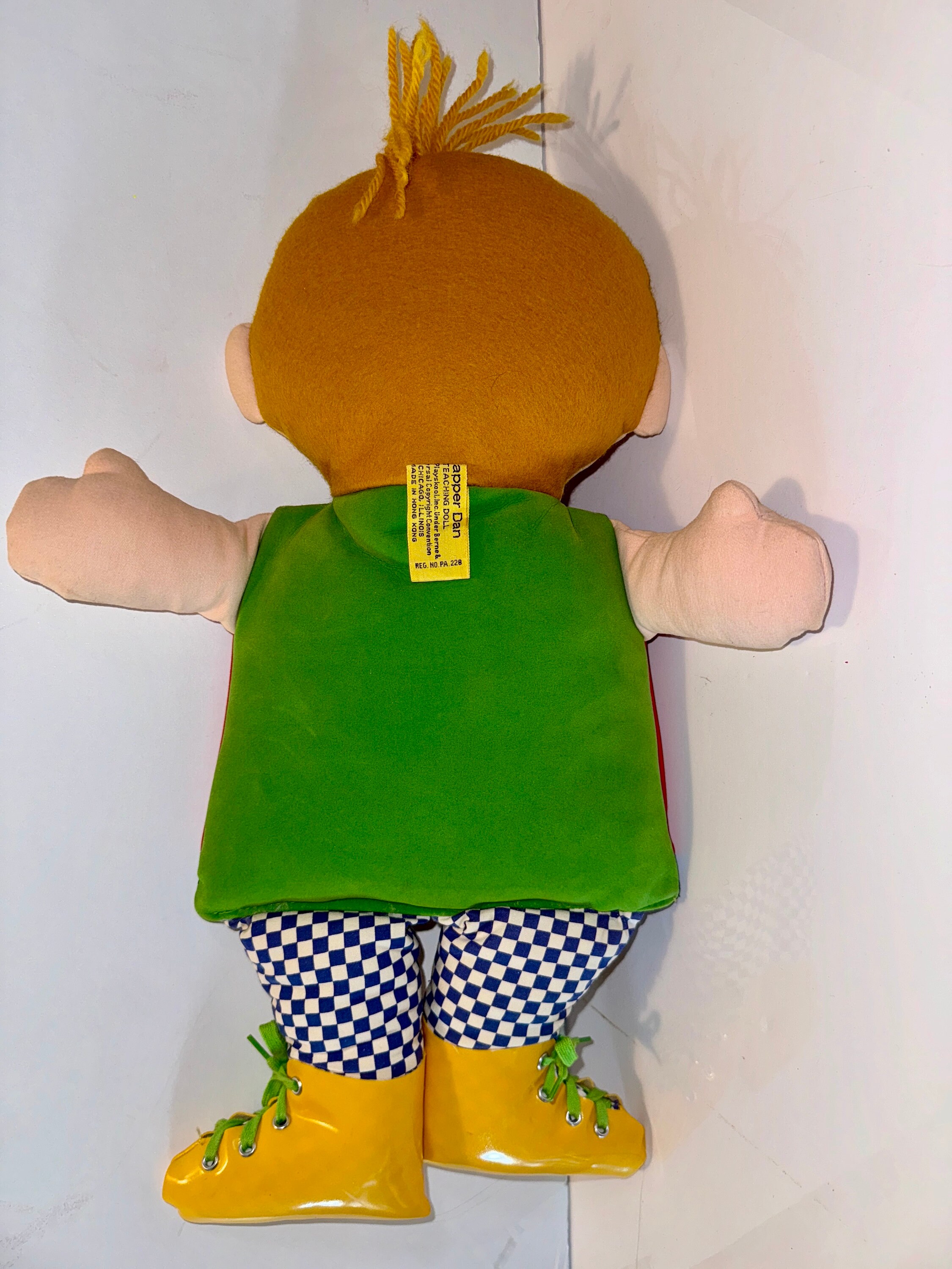 1970 Playskool Dapper Dan Large Size Teaching Doll Child Learning 