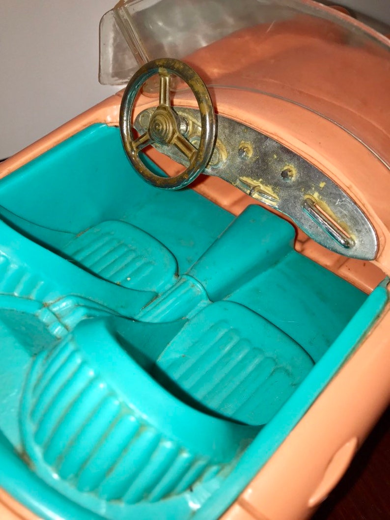 Vintage 1962 Mattel Barbie doll pink corvette | Etsy