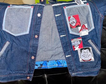 Vintage 1990's Platinum FUBU Denim Fat Albert Jean Jacket - Etsy