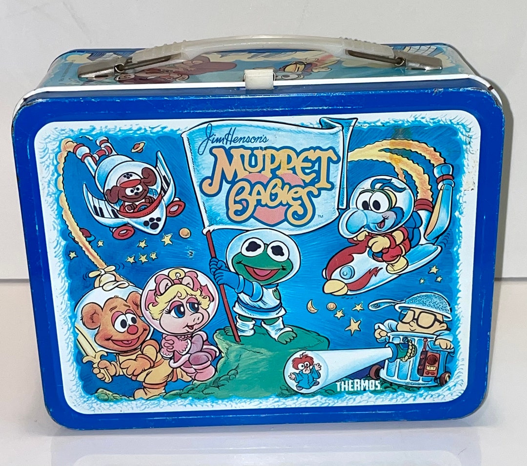 昭和レトロ　ファンシー　ZOOT BOYS　スチールボックス　超レア Vintage 1985 Aladdin Industries Jim Henson Muppet Babies Metal