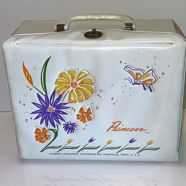 Vintage Aladdin brand Princess vinyl  lunch box