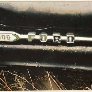 Archival matted art print of original photograph from my Americana series vintage junkyard cars and trucks photo image 1