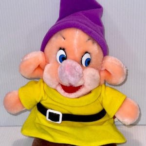 vintage Walt Disney sears 8 inch plush Dopey dwarf from the movie Snow White and the seven Dwarves