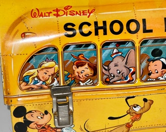 1950's Vintage Aladdin Industries Walt Disney Yellow School 1950's Vintage Aladdin Industries Walt Disney Yellow School