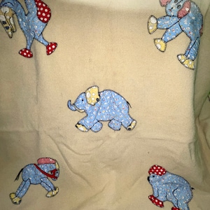 vintage primitive wool children’s blanket picnic blanket
