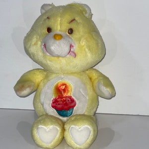 1983 American Greetings Kenner Care Bear Birthday Bear full sized plush