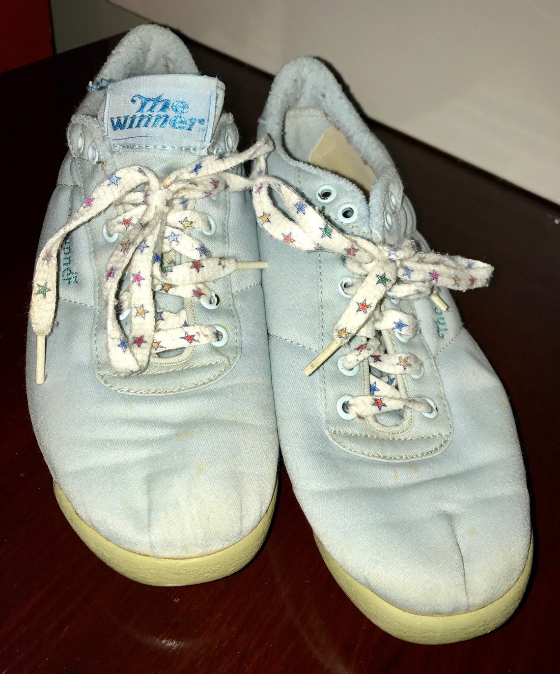Vintage the Winner Ladies Baby Blue Fabric Tennis Shoes With Etsy UK