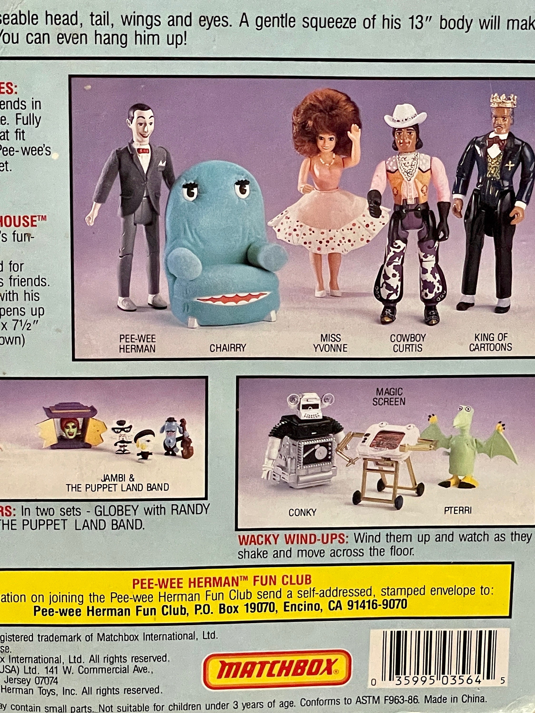 「ピーウィー・ハーマン」MATCHBOX社製アクションフィギュア（1988） ピーウィー・ハーマン」MATCHBOX社製アクションフィギュア（1988