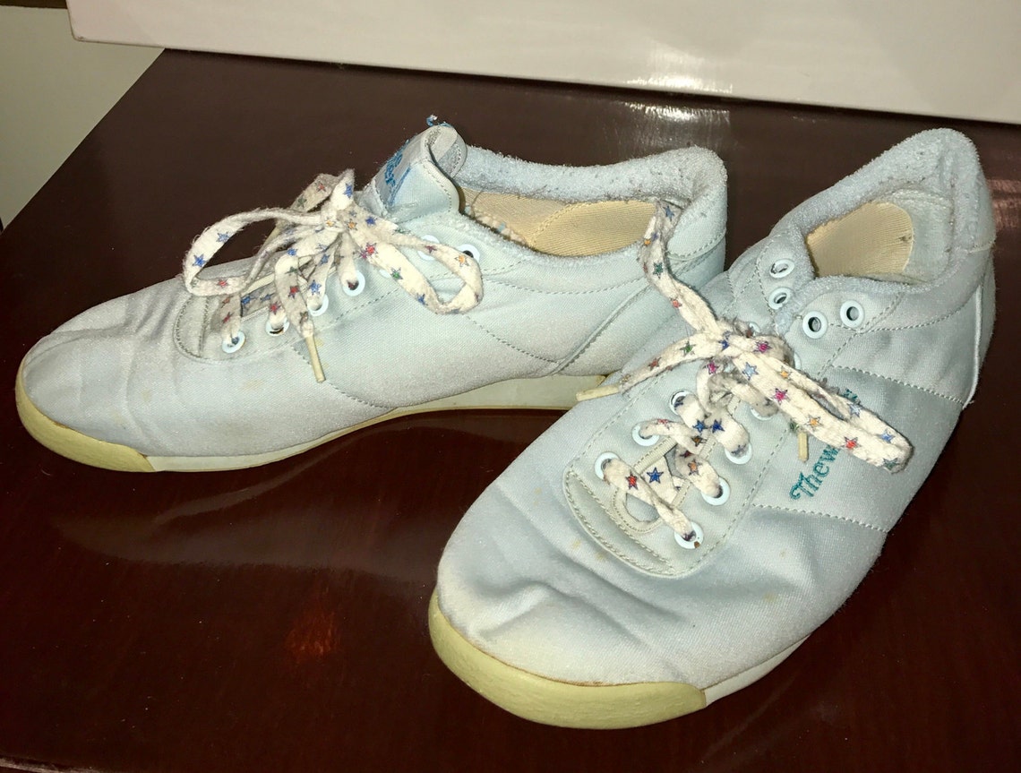 Vintage the winner ladie baby blue fabric tennis shoes with Etsy