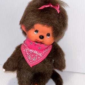 vintage 1980’s original sekiguchi Monchhichi plush 8 inch monkey with pacifier