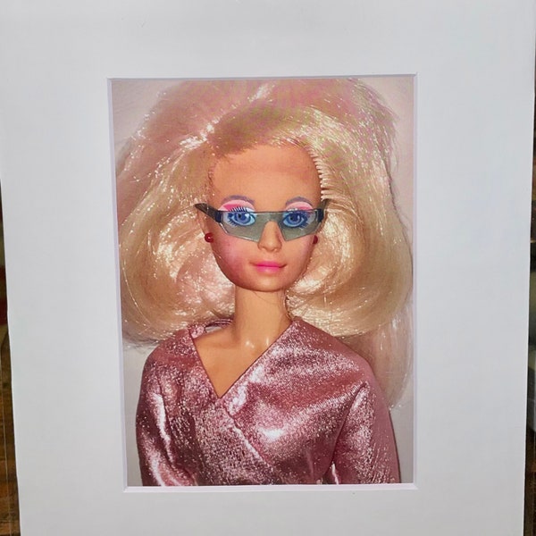Archival matted art print of original photograph of vintage  toy series photography of Jem and the holograms doll photo