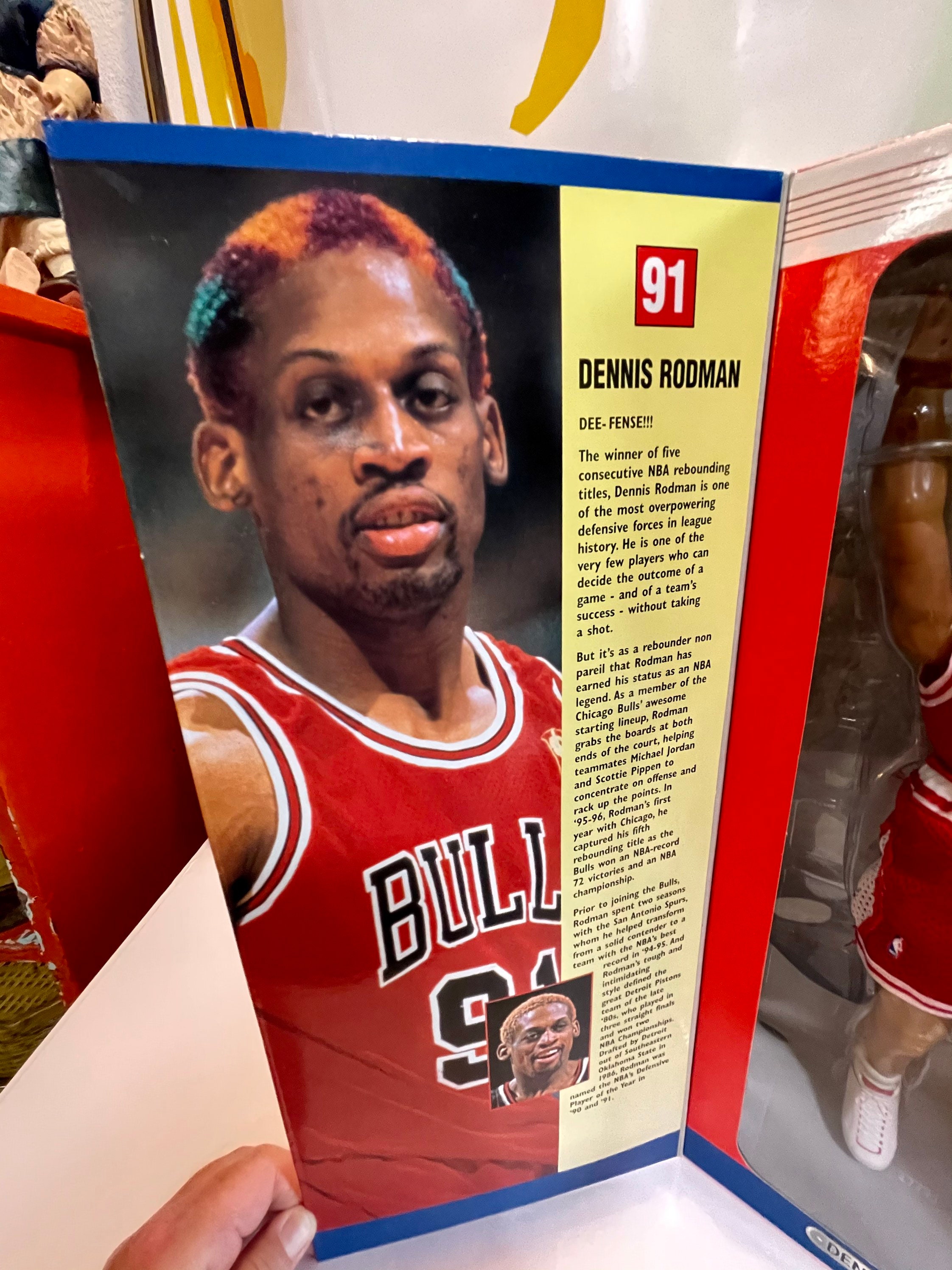 Vintage 1997 Edition Starting Lineup Chicago Bulls NBA Player 