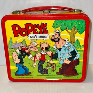 Popeye Lunch Box - Etsy
