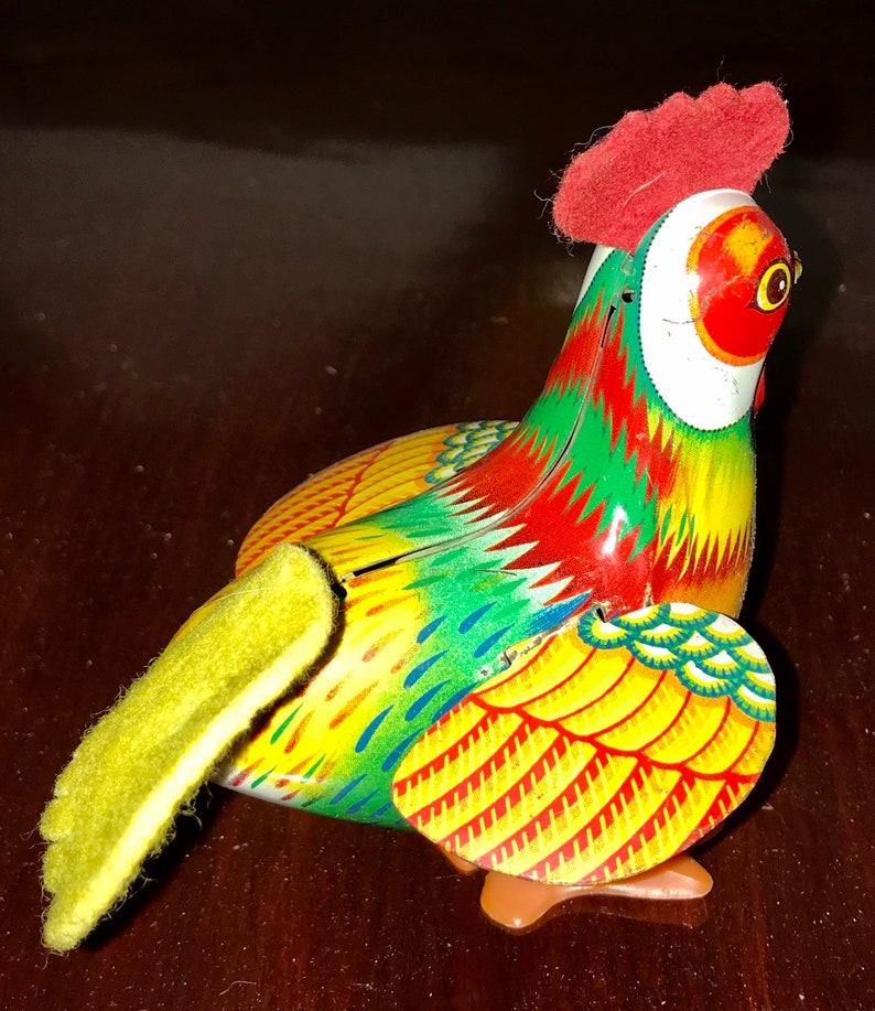 Vintage Metal Wind up Toy Bird Mikuni Made in Japan Works Etsy