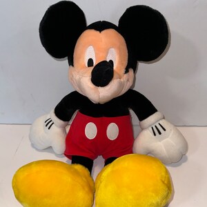 vintage Walt Disney Mickey Mouse 15 inch Disney store plush minty