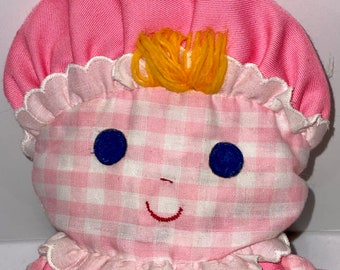 1975 Vintage Lolly Dolly Gingham Fisher Price FP Toy Plush 1975 Vintage Lolly Dolly Gingham Fisher Price FP Toy Plush