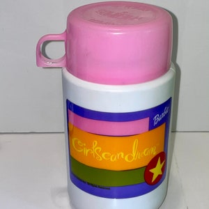 vintage 2000 Barbie Girls can dream thermos brand thermos for plastic lunch box