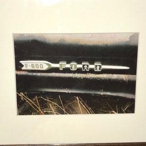 Archival matted art print of original photograph from my Americana series vintage junkyard cars and trucks photo image 2