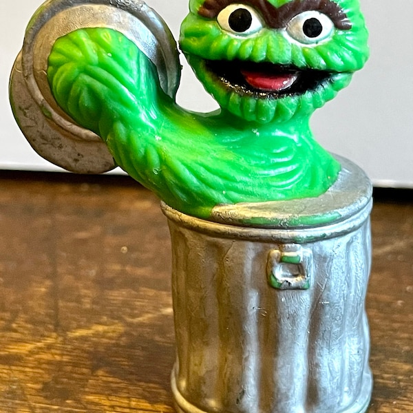 vintage Tara toys Jim Henson Sesame Street Oscar the grouch cymbal player band PVC figure JHP