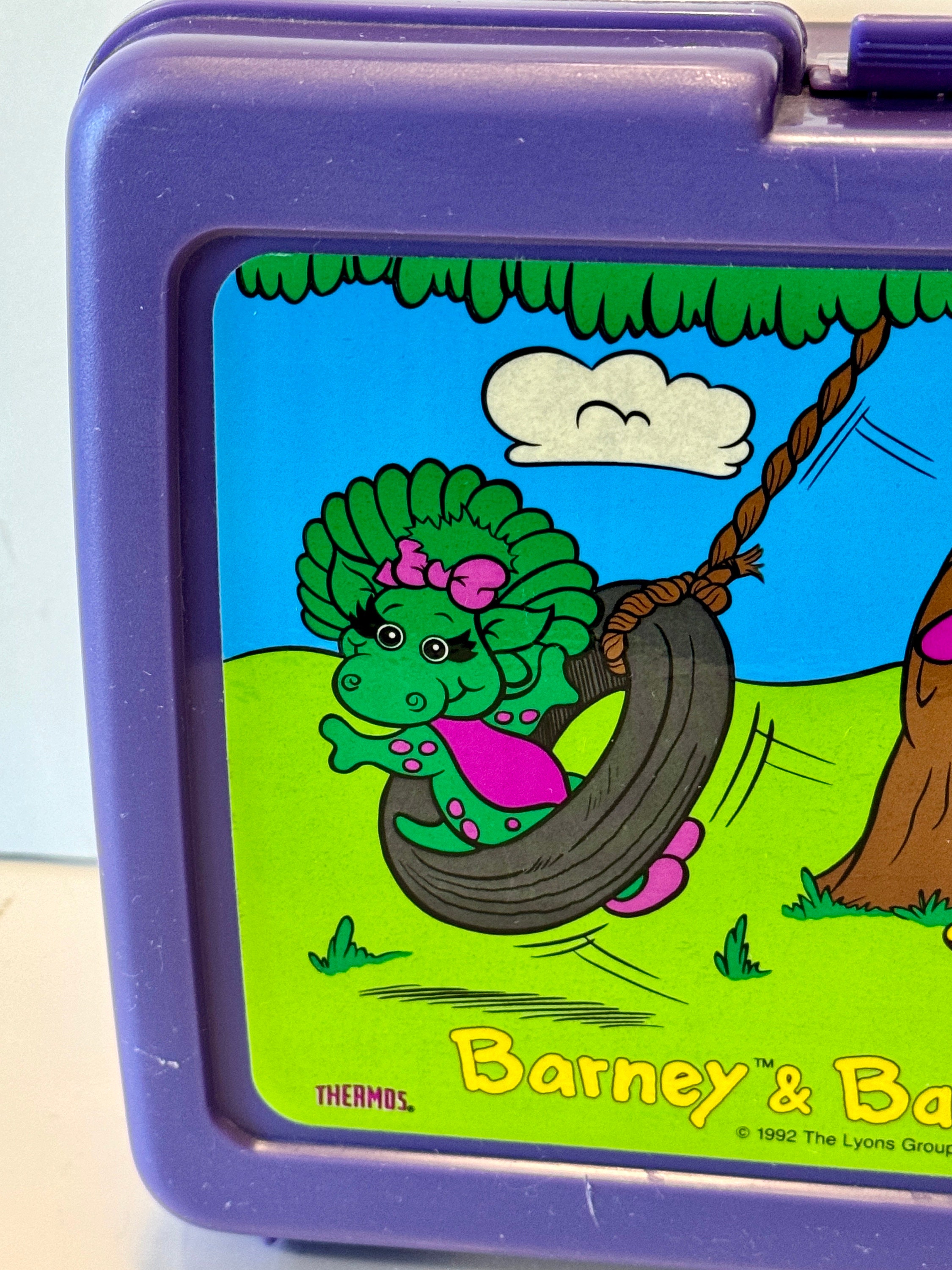 58.Barney&Friends サーモス　ランチボックス　バーニー＆フレンズ 58.Barney&Friends サーモス ランチボックス バーニー＆フレンズ