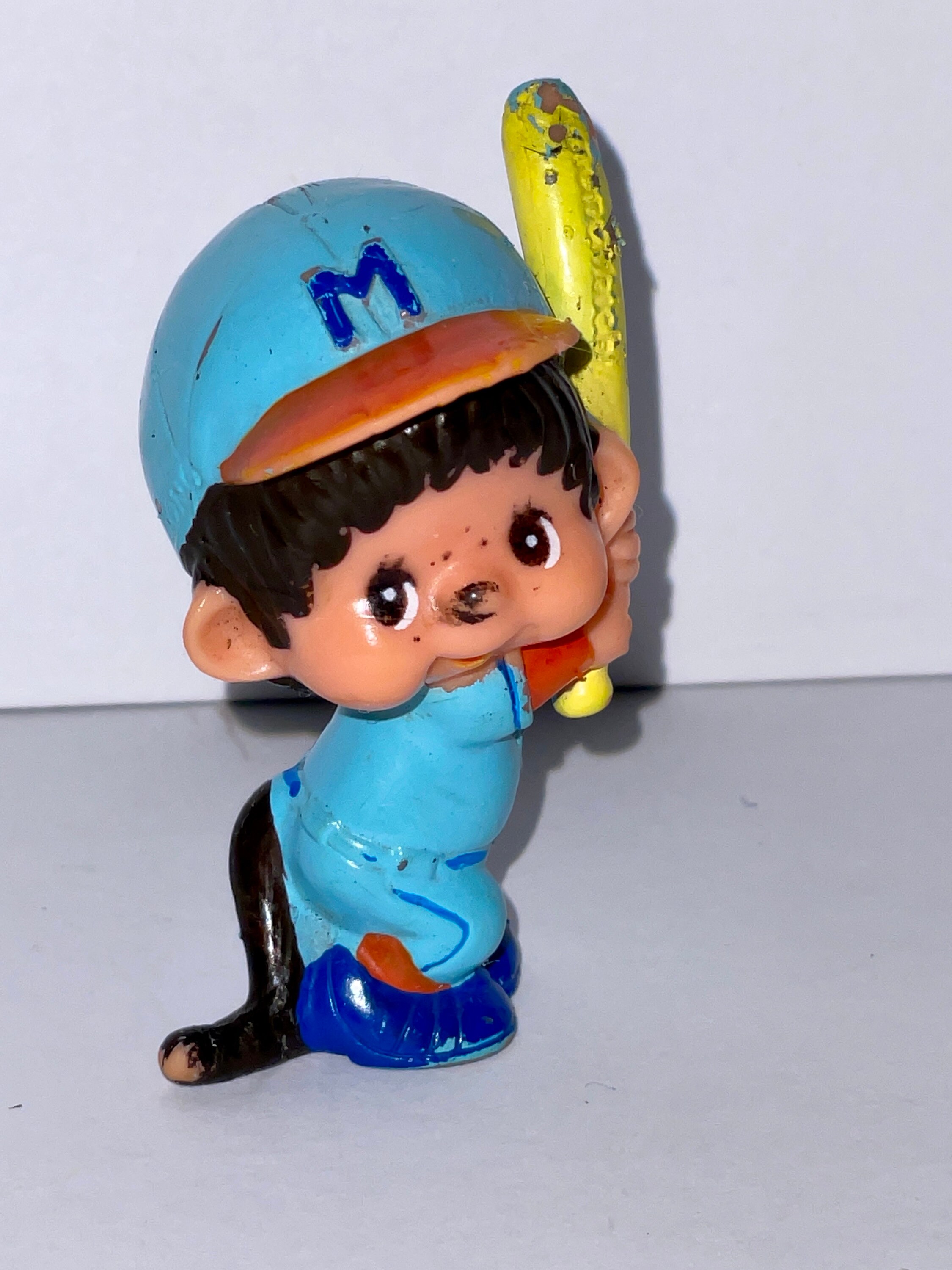 美品！Monkey stick　classic　MSC-86 Vintage Original Sekiguchi Monchhichi Monkey Baseball Player at