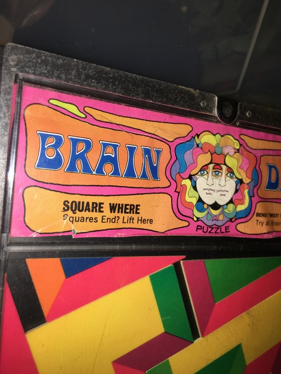 Vintage 1969 Mattel Brain Drain Puzzle Hippie Psychedelic Trippy -   Canada