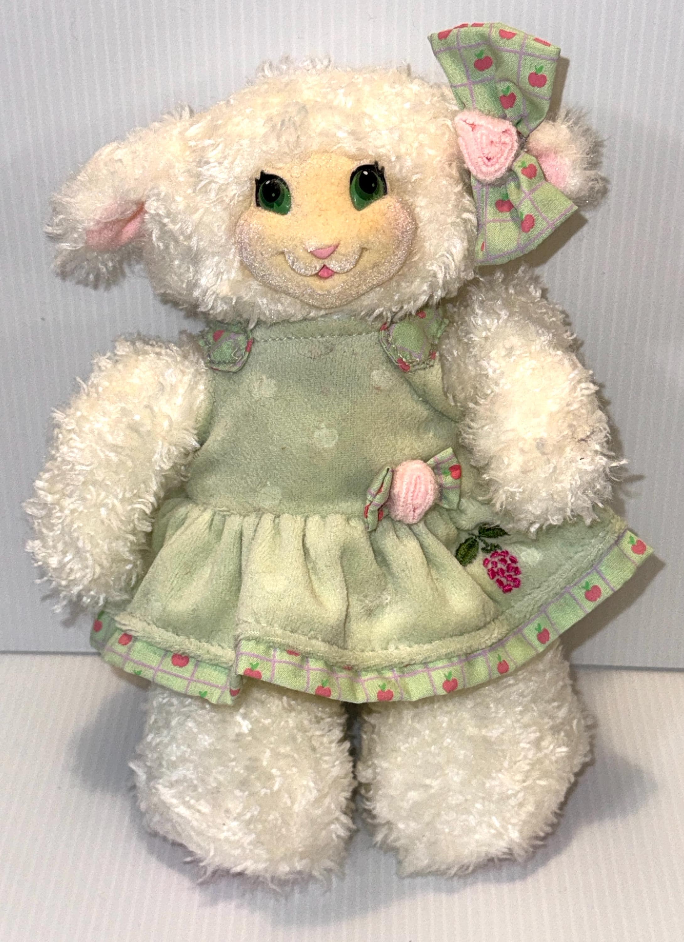 Vintage 1998 Fisher Price Briarberry Bears Berry Sue 9” Plush Lamb