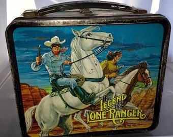 Aladdin Legend Of Lone Ranger Lunch Box & Thermos