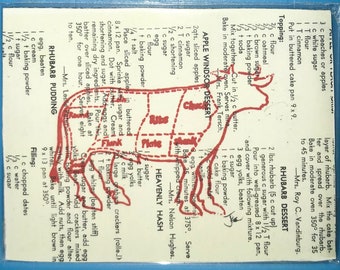 strong art cow butcher diagram recipe art