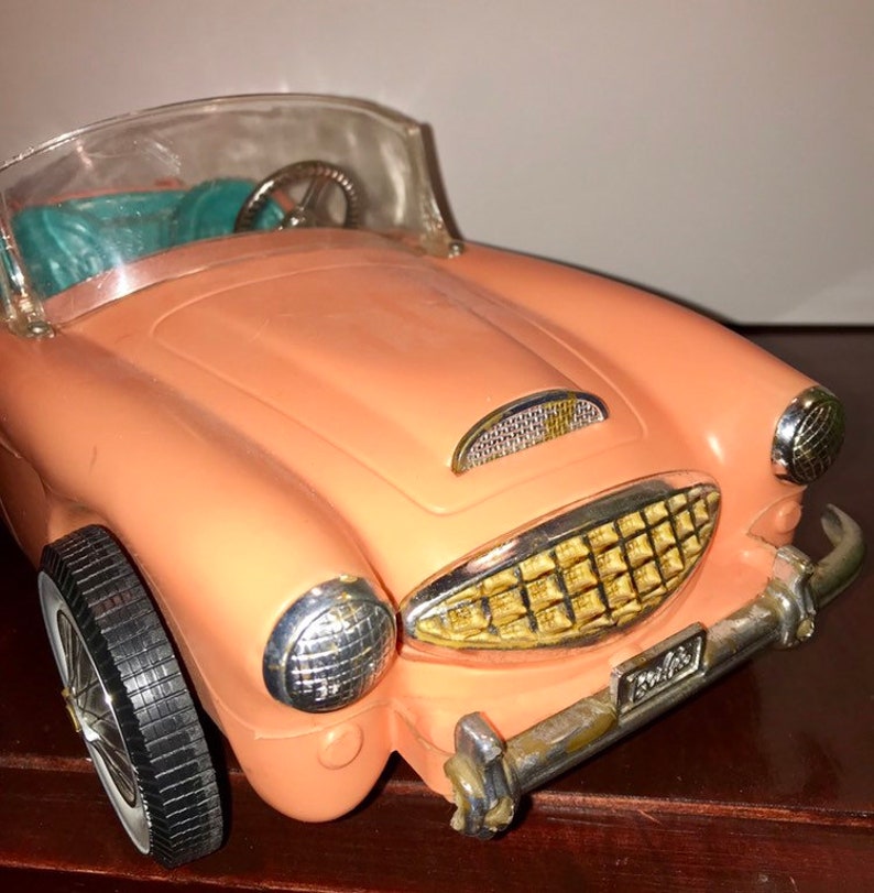 Vintage 1962 Mattel Barbie doll pink corvette | Etsy