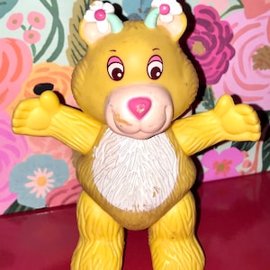 vintage 1980&#39;s Disney wuzzles poseable action figure toy butter bear