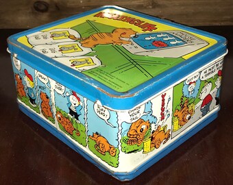 Collectible Heathcliff Metal Lunch Box