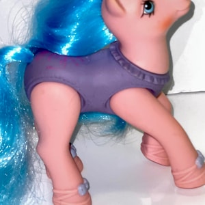 vintage 1989 Hasbro made in china conclave foot Silky Slipper my little pony ballerina pony MLP #59