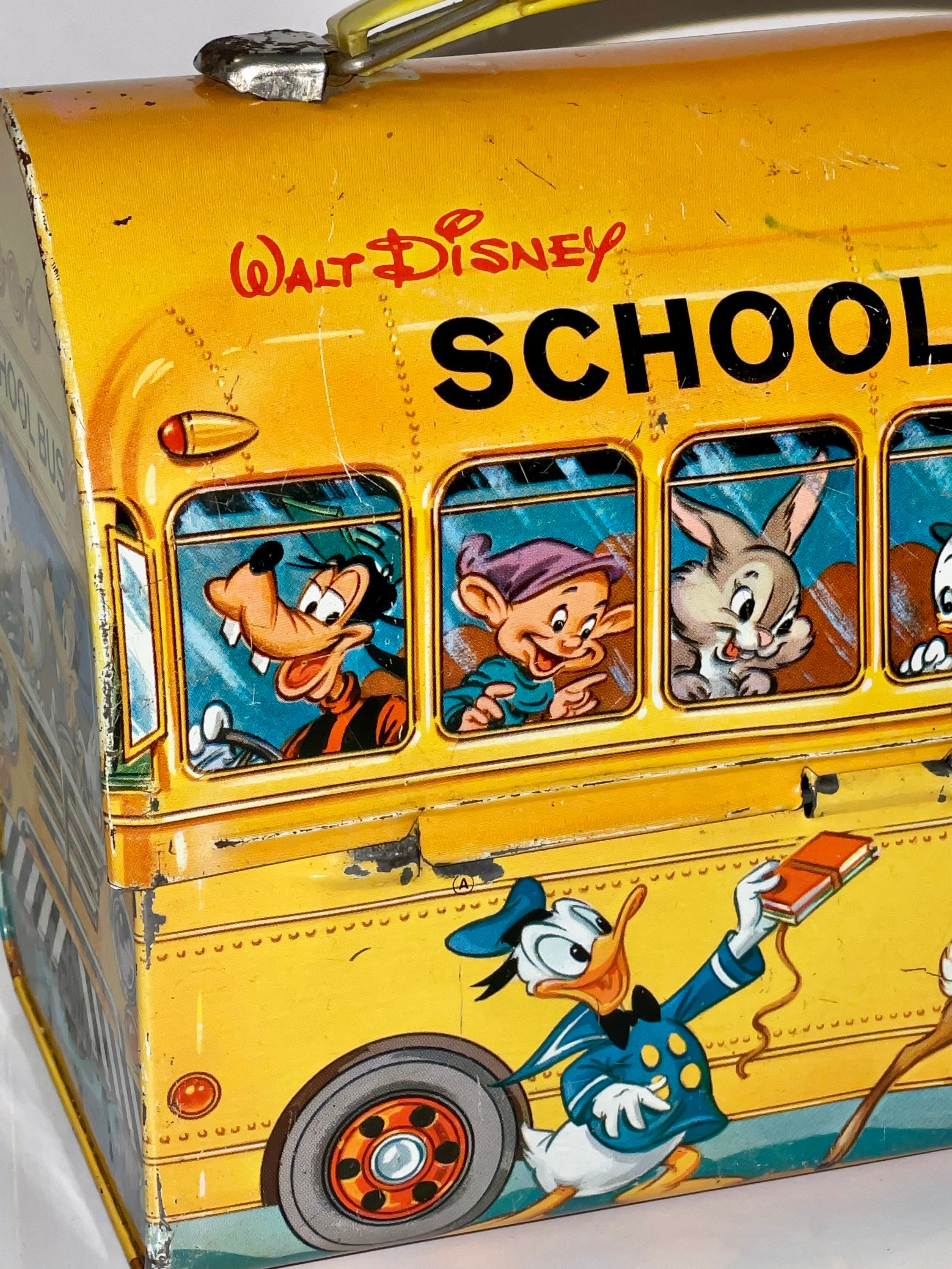 1950's Vintage Aladdin Industries Walt Disney Yellow School 1950's Vintage Aladdin Industries Walt Disney Yellow School