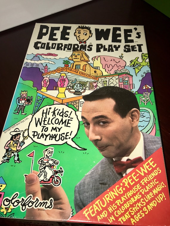 pee wee's colorforms play set