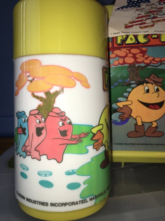 Vintage 1983 Aladdin Midway Pac Man Video Game Plastic Lunch Box