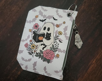 Ghost Reader Pocket Pal Wallet | Bookish Halloween Card Holder